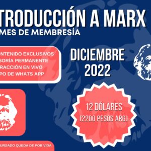 INTRODUCCIÓN A MARX – Diciembre